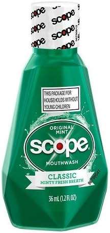 Scope Mouthwash Classic Original Mint 1.2 Oz Travel Size Pack of 3) - Image 2