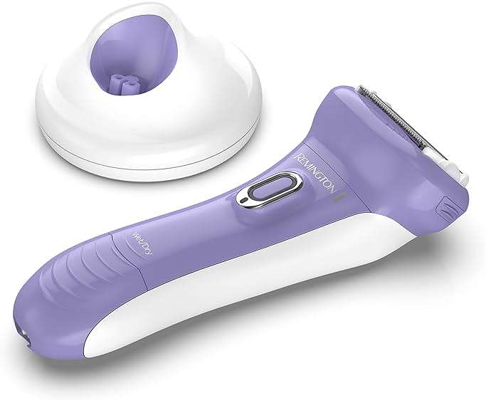 Remington Smooth & Silky Electric Shaver for Women, 4-Blade Smooth Glide Foil Shaver and Bikini Trimmer with Almond Oil Strip, Shave Wet or Dry - Image 2