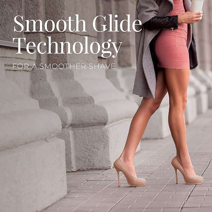 Remington Smooth & Silky Electric Shaver for Women, 4-Blade Smooth Glide Foil Shaver and Bikini Trimmer with Almond Oil Strip, Shave Wet or Dry - Image 3