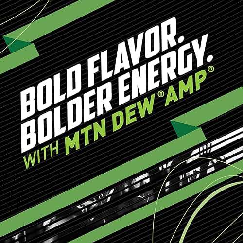 Mtn Dew AMP Energy, Original, Energy Drink with Caffeine, B Vitamins, 16 fl oz cans (12 Pack), Packaging May Vary - Image 4