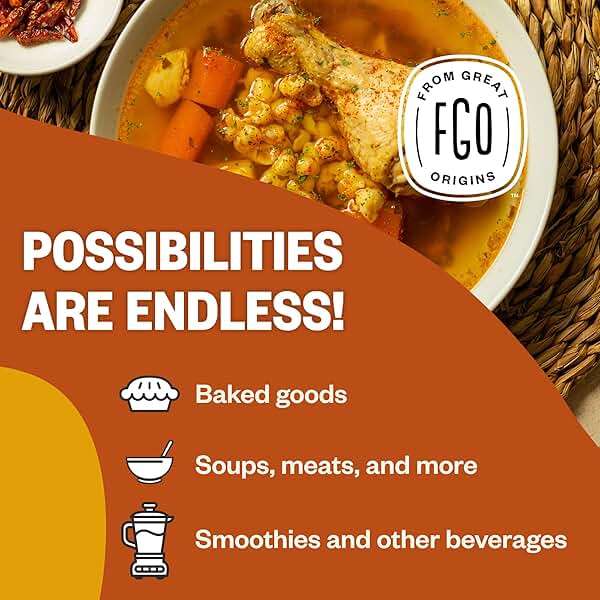 FGO Organic Turmeric Powder w/Curcumin, 1 Pound / 16oz Bulk Resealable Pouch, USDA Organic and Non-GMO, Sourced from India, Packaging May Vary (Pack of 1) - Image 5