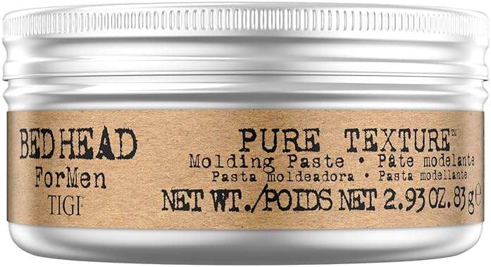 TIGI Bed Head Hair Paste for Men, Pure Texture – Men’s Molding Paste, Anti-Humidity, Frizz Control Hair Care Products for Men, Travel-Friendly, 2.93 Oz - Image 1