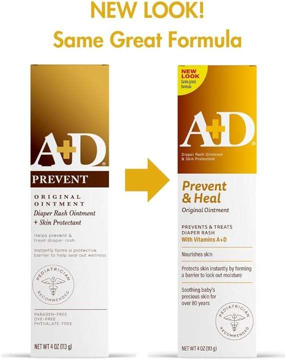A+D Original Diaper Rash Ointment Prevents & Treats Diaper Rash, Moisturizing Skin Protectant with Vitamins A & D, Healing Skin Ointment for Dry and Cracked Skin 4oz - Image 3