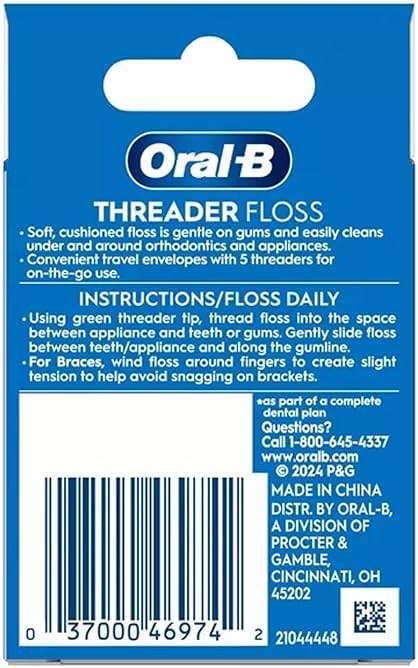 Oral-B Glide Threader Floss, 30-Count (Pack of 6) - Image 3