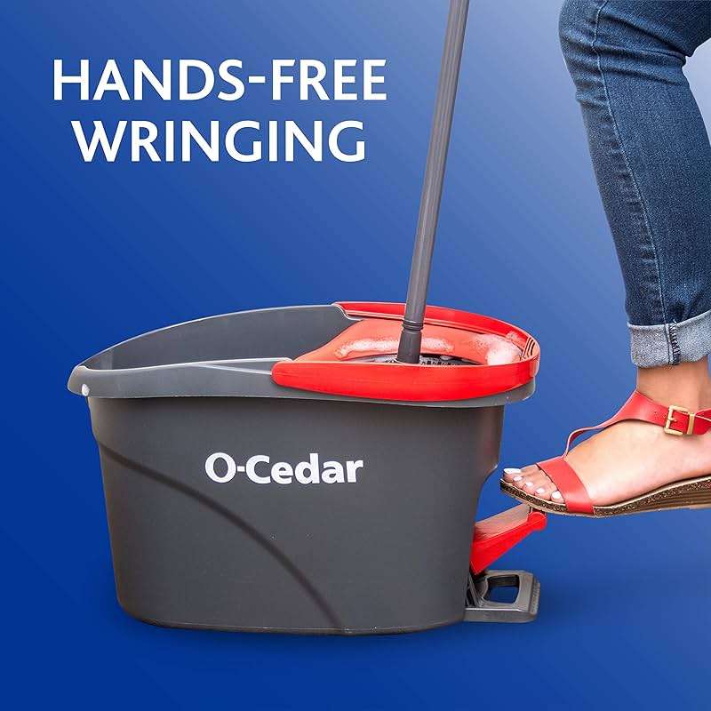 O-Cedar EasyWring Microfiber Spin Mop and Bucket Cleaning System - Image 3