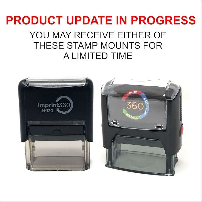 Imprint 360 AS-IMP1018 - Scanned w/Signature Line, Heavy Duty Commerical Quality Self-Inking Rubber Stamp, Red Ink, 9/16" x 1-1/2" Impression Size, Laser Engraved for Clean, Precise Imprints - Image 3