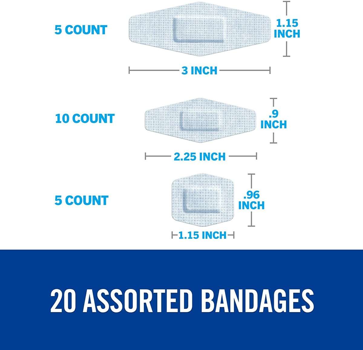 Nexcare Strong Hold Pain Free Removal Bandages, Assorted, 20 count - Image 3