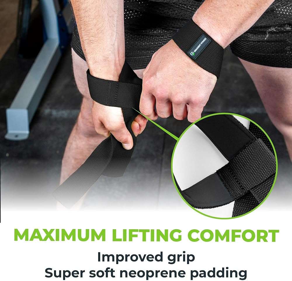 Gradient Fitness Lifting Straps | Wrist Straps for Weightlifting, Deadlift Straps, Lifting Straps for Weightlifting, Straps for Weight Lifting, Weight Lifting Straps for Men/Women, Gym Lifting Grips - Image 5