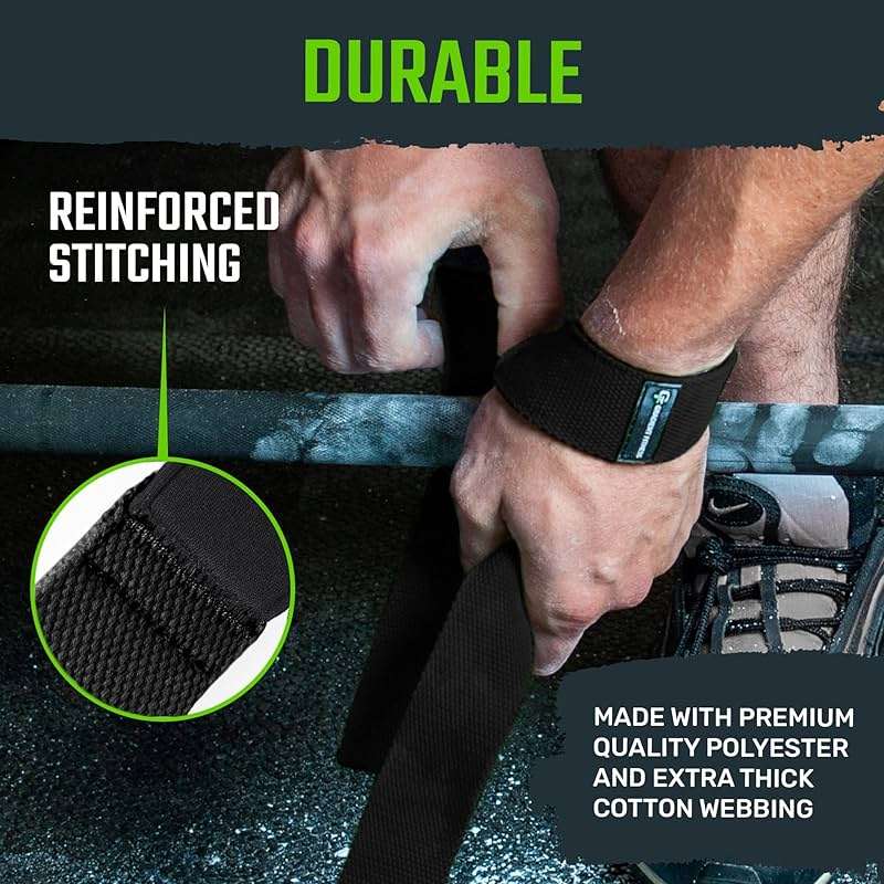 Gradient Fitness Lifting Straps | Wrist Straps for Weightlifting, Deadlift Straps, Lifting Straps for Weightlifting, Straps for Weight Lifting, Weight Lifting Straps for Men/Women, Gym Lifting Grips - Image 6