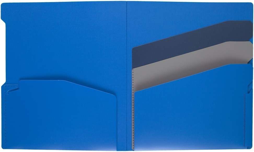 Five Star 4-Pocket Folder, Quick-View, Plastic, Folders with Pockets, Color Selected for You, 1 Count (33168) - Image 21