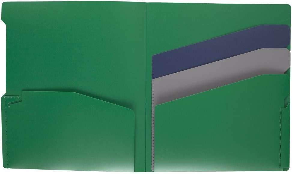 Five Star 4-Pocket Folder, Quick-View, Plastic, Folders with Pockets, Color Selected for You, 1 Count (33168) - Image 22