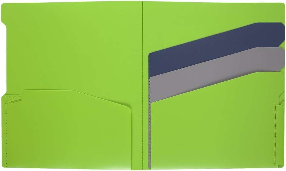 Five Star 4-Pocket Folder, Quick-View, Plastic, Folders with Pockets, Color Selected for You, 1 Count (33168) - Image 23