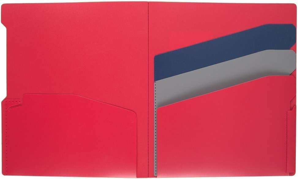 Five Star 4-Pocket Folder, Quick-View, Plastic, Folders with Pockets, Color Selected for You, 1 Count (33168) - Image 4