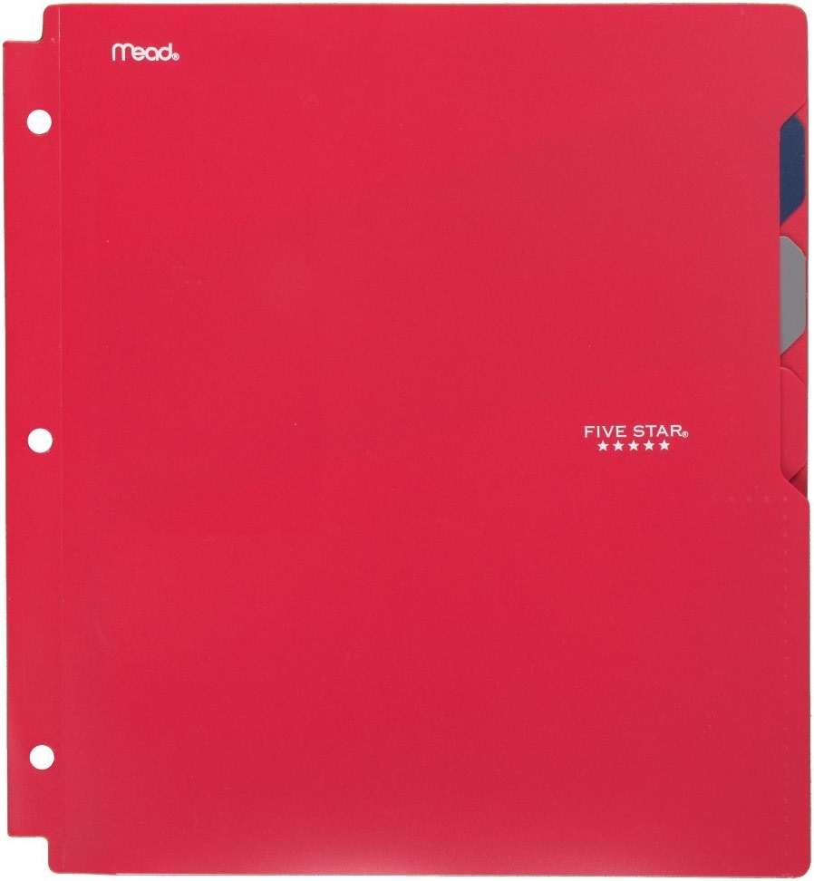 Five Star 4-Pocket Folder, Quick-View, Plastic, Folders with Pockets, Color Selected for You, 1 Count (33168) - Image 10