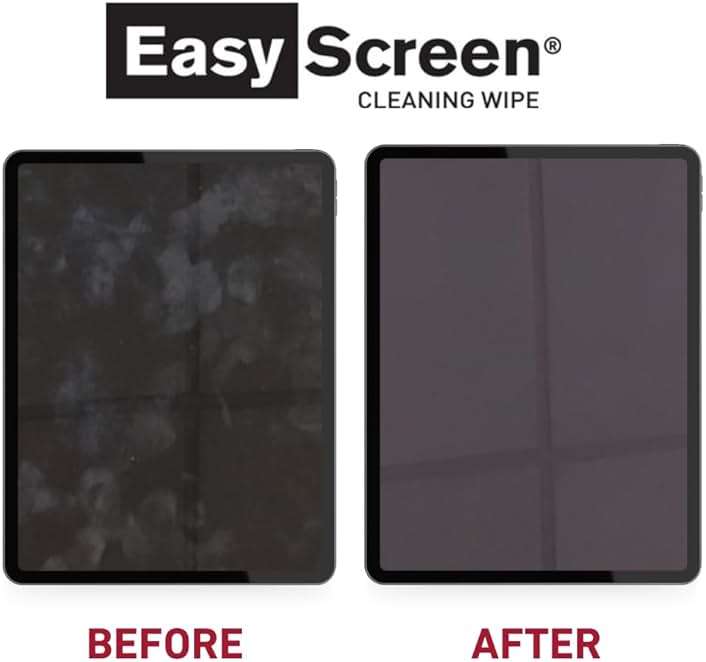 Easy Screen Cleaning Wipes, Electronic Screen Cleaning, Laptops, Monitors, Phone, Tablet, TV Screen Cleaning Wipe, 70 Wipes per Canister, Large 9"x 6" Durable Wipe - Image 4