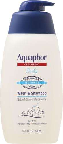 Aquaphor Baby Wash and Shampoo - Mild, Tear-free 2-in-1 Solution for Baby’s Sensitive Skin - 16.9 fl. oz. Pump - Image 2