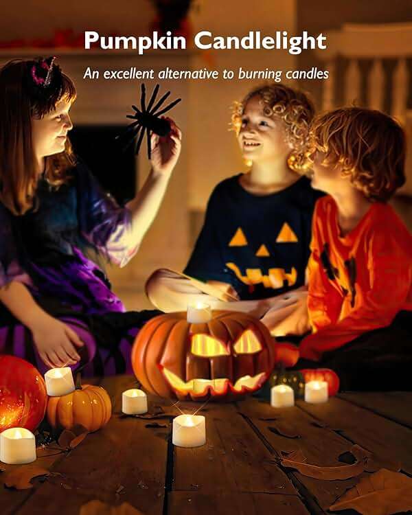 Homemory 12Pcs Flickering Flameless Candle Battery Operated, 200+Hours Fake Electric LED Tea Lights for Votive, Centerpiece Table Decorations, Wedding, Aniversary, Halloween, Christmas - Image 7