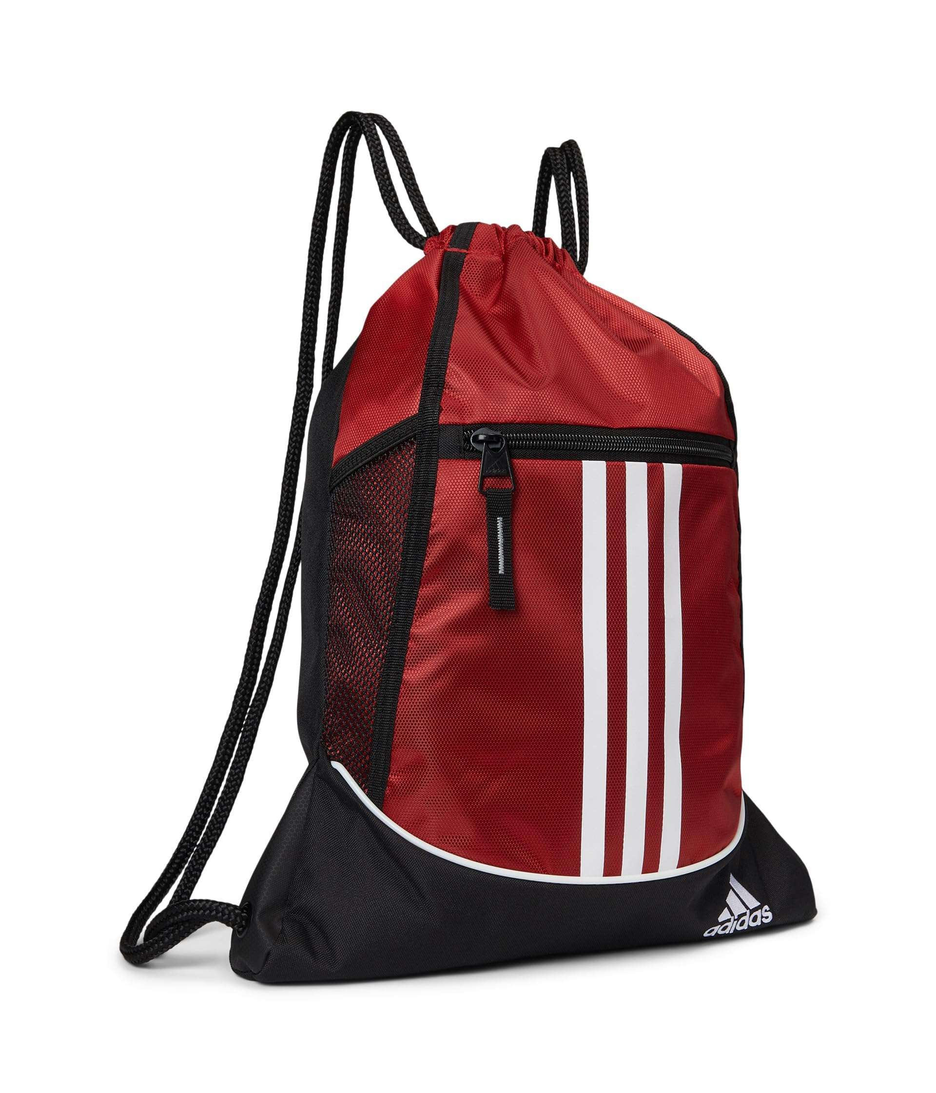 adidas Alliance Sackpack – Drawstring Backpack for Sports, Small Gym Bag, Team Power Red/2, OSFA - Image 1