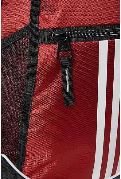 adidas Alliance Sackpack – Drawstring Backpack for Sports, Small Gym Bag, Team Power Red/2, OSFA - Image 6