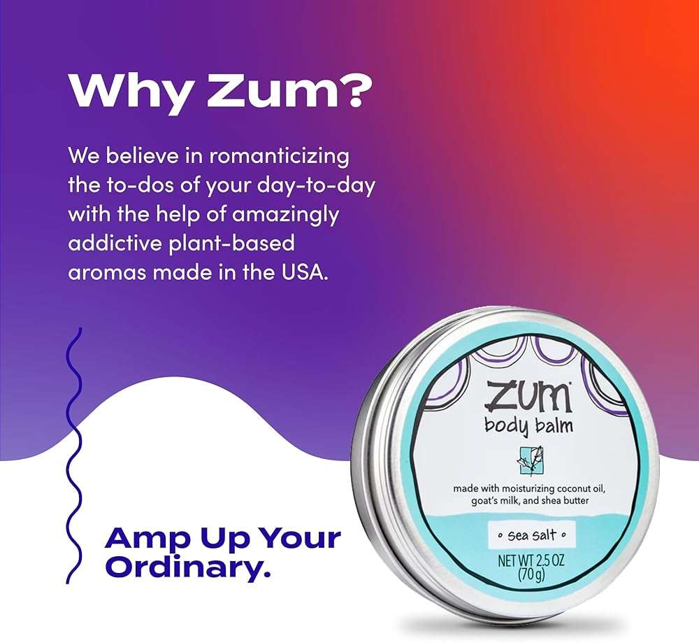 Zum Indigo Wild Body Balm - Body Moisturizer for Women & Men - Includes Goat's Milk, Shea Butter & More - Natural Skin Moisturizer - Sea Salt - 2.5 oz - Image 6