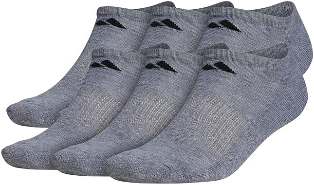 adidas Men's Athletic Cushioned 6-Pack No Show, Socks for Men - Product Image