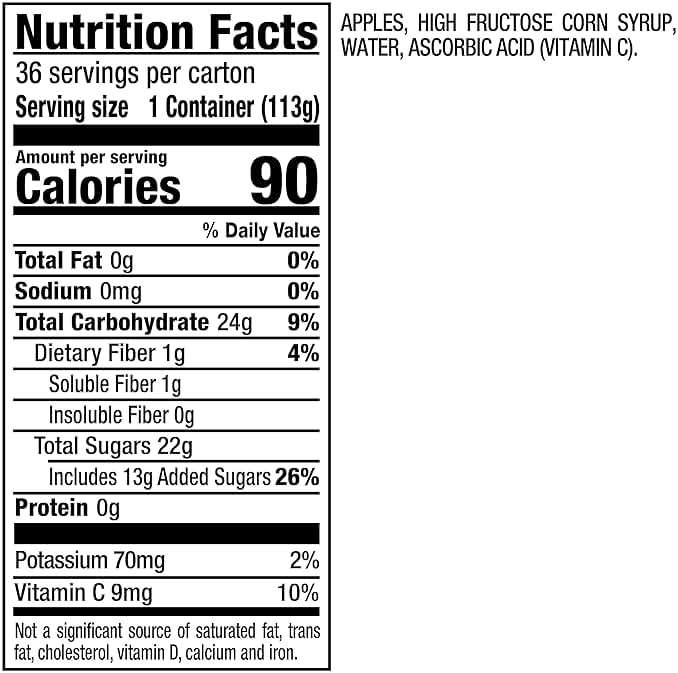 Mott's Applesauce, 4 Oz Cups, 36 Count, No Artificial Flavors, Good Source of Vitamin C, Nutritious Option for The Whole Family - Image 11