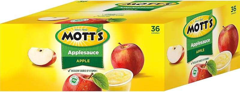 Mott's Applesauce, 4 Oz Cups, 36 Count, No Artificial Flavors, Good Source of Vitamin C, Nutritious Option for The Whole Family - Image 10
