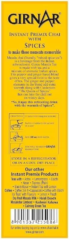 Girnar Instant Chai (Tea) Premix With Masala, 10 Sachet Pack - Image 2