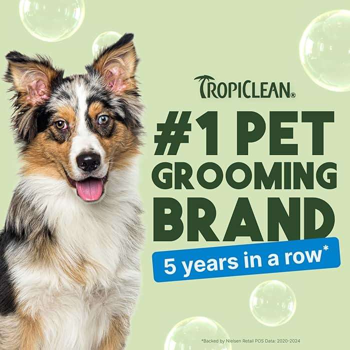 TropiClean Deshedding Dog Conditioner, Reduces Shedding & Softens Coat, Puppy Safe, Made in the USA, Lime & Cocoa Butter Scent, 20oz. - Image 4