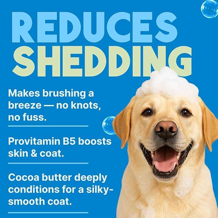 TropiClean Deshedding Dog Conditioner, Reduces Shedding & Softens Coat, Puppy Safe, Made in the USA, Lime & Cocoa Butter Scent, 20oz. - Image 5