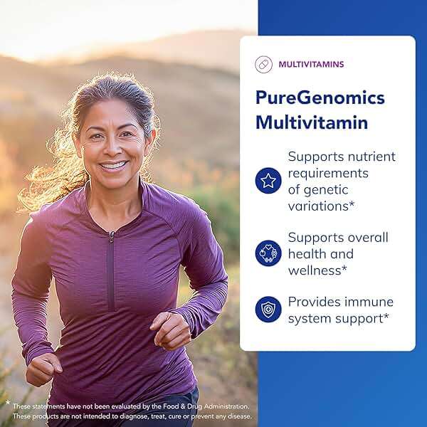 Pure Encapsulations PureGenomics Multivitamin - Supplement to Support Nutrient Requirements of Common Genetic Variations* - with Vitamin A,B,C,D,E, K & Minerals - 60 Capsules - Image 3