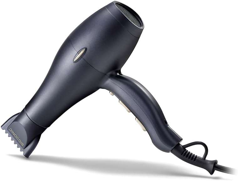 Bio Ionic GoldPro Hair Dryer, Blue, Moisturizing Heat Technology & 24K Gold MX, Ultra-Powerful 1875W AC Motor, Lightweight Blow Dryer with Ergonomic Handle, Multi-Speed Settings - Image 1