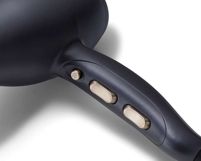 Bio Ionic GoldPro Hair Dryer, Blue, Moisturizing Heat Technology & 24K Gold MX, Ultra-Powerful 1875W AC Motor, Lightweight Blow Dryer with Ergonomic Handle, Multi-Speed Settings - Image 4