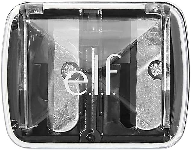 e.l.f., Dual-Pencil Sharpener, Convenient, Essential Tool, Sharpens, Easy To Clean, Travel-Friendly, Compact, Includes Bonus Small Sharpener - Product Image