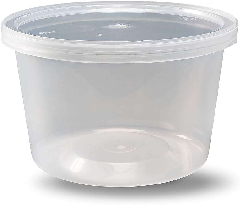 DuraHome - Deli Containers with Lids Leakproof - 40 Pack BPA-Free Plastic Microwaveable Clear Food Storage Container Premium Heavy-Duty Quality, Freezer & Dishwasher Safe (16 oz.) - Image 3
