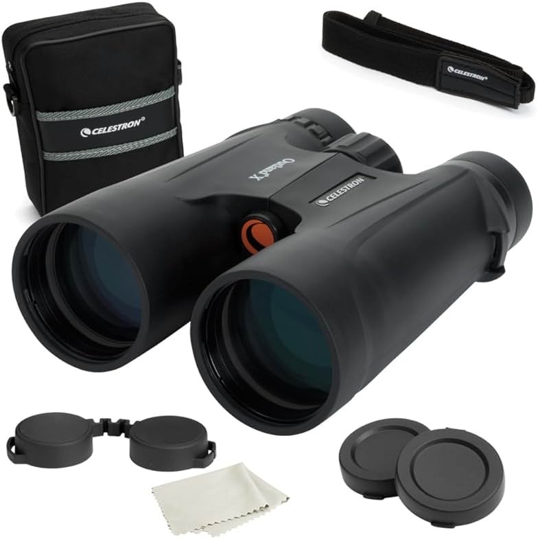 Celestron - Outland X 10x50 Binoculars – Ideal for Birding and Outdoors – 50mm Objective Lenses – 5.6° Field of View – BaK-4 Prisms – Multi-Coated – Waterproof and Fogproof - Product Image