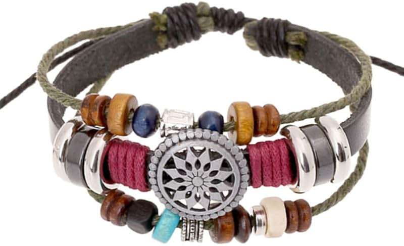 Trenro Women Lady Bohemia Wind Beaded Multilayer Hand Woven Bracelet Jewelry - Image 6