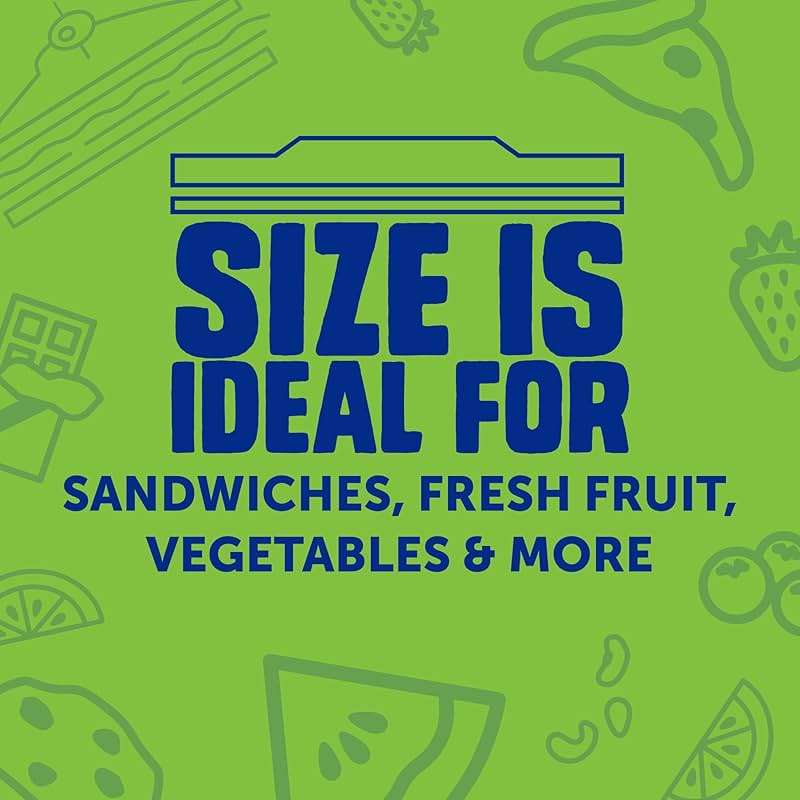 Ziploc XL Sandwich and Snack Bags with EasyGuide Texture, Plastic Storage Bags with Grip 'n Seal Technology, 90 Bags Total - Image 6