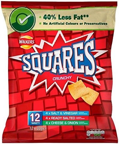 Squares Variety Snacks 22g x - 12 per pack - Product Image