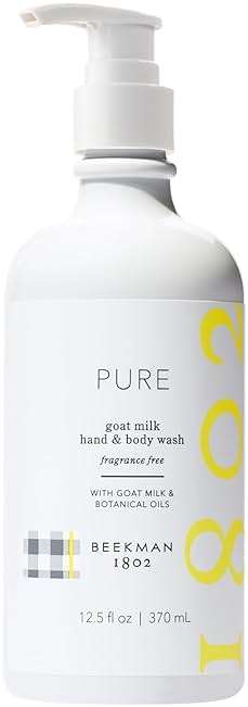 Beekman 1802 Goat Milk Hand Soap – Moisturizing Body Wash & Liquid Hand Soap for Sensitive Skin, Hand & Body Wash, Natural Soap with Goat Milk & Aloe – Fragrance Free 12.5 fl oz - Image 1