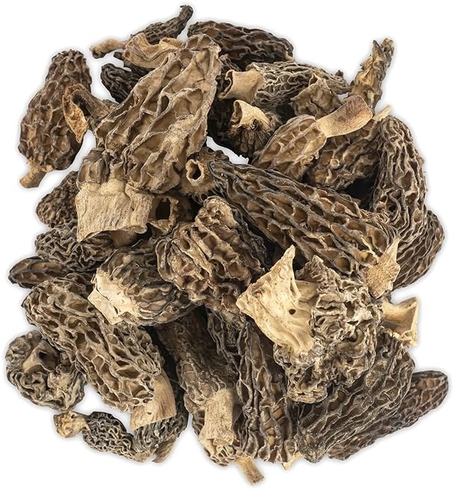 Slofoodgroup Dried Morel Mushrooms (Morchella Conica) Gourmet Morel Mushrooms (.25 lb/ 4 oz Morel Mushrooms) - Product Image