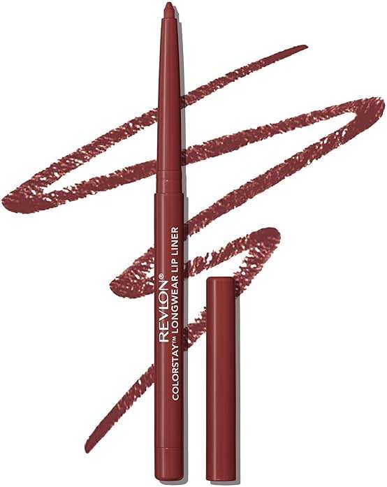 REVLON Colorstay Lip Liner Makeup with Built-in-Sharpener, Longwear Rich Warm Deep Plum Shade, Smooth Application, 640 Raisin, 0.01 oz - Image 1