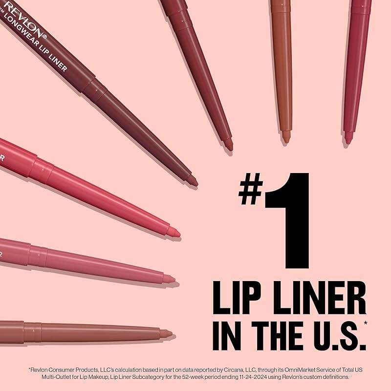 REVLON Colorstay Lip Liner Makeup with Built-in-Sharpener, Longwear Rich Warm Deep Plum Shade, Smooth Application, 640 Raisin, 0.01 oz - Image 6