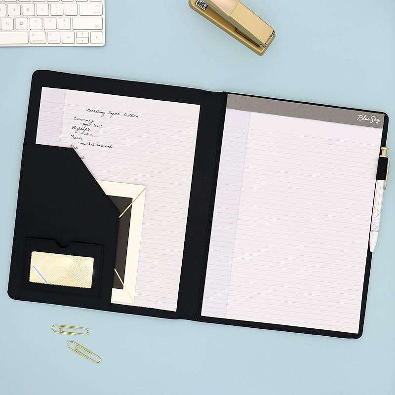 Blue Sky Professional Padfolio: Comprehensive Portfolio and Efficient Document Organizer, Ideal Business Accessory for Modern Professionals, 9.5" x 12" - Image 3