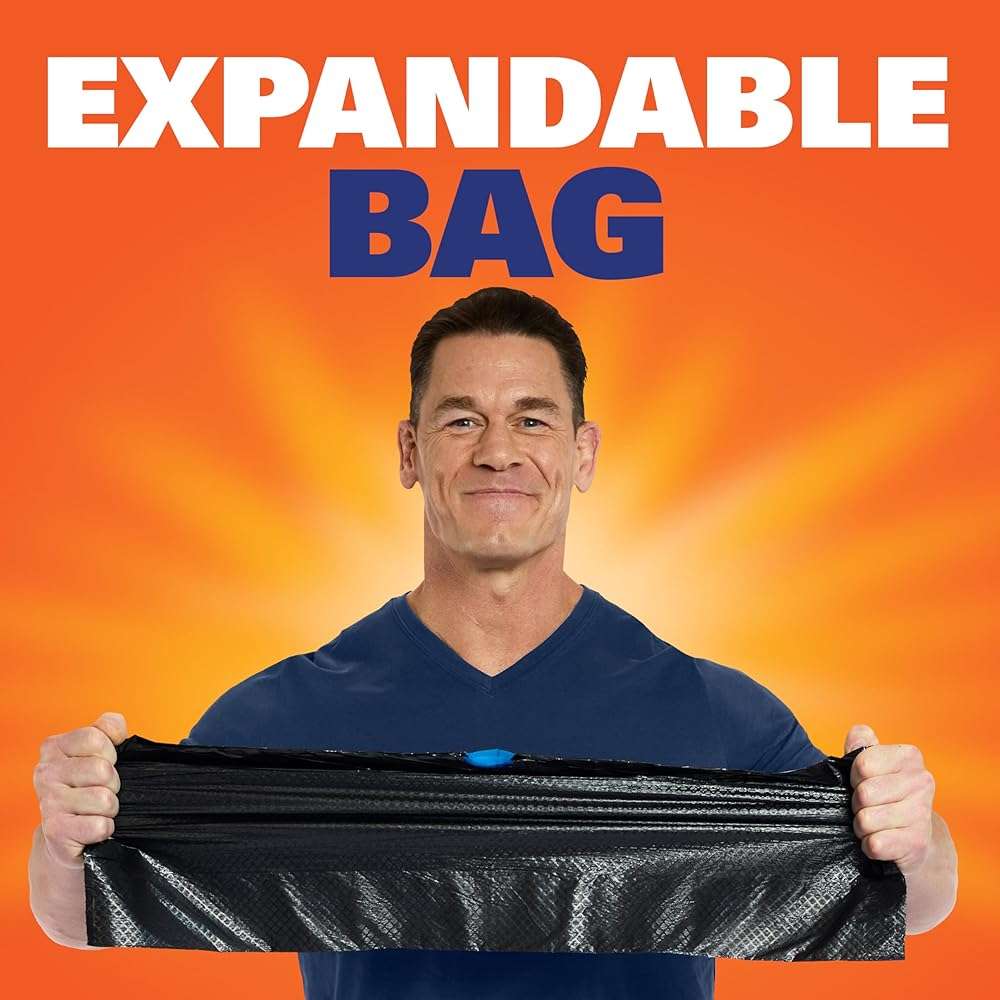 Hefty Ultra Strong 13 Gallon Trash Bags, Black Tall Kitchen Trash Bags 13 Gallon Size, Break Resistant Drawstring Enclosure, Continuous Odor Control, Blackout, Clean Burst Scent, 40 Bags - Image 7