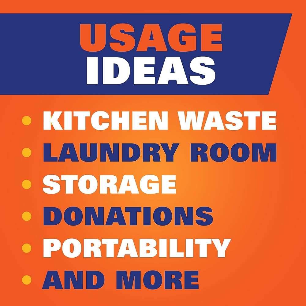 Hefty Ultra Strong 13 Gallon Trash Bags, Black Tall Kitchen Trash Bags 13 Gallon Size, Break Resistant Drawstring Enclosure, Continuous Odor Control, Blackout, Clean Burst Scent, 40 Bags - Image 8