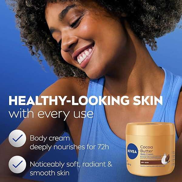 NIVEA Cocoa Butter Body Cream with Deep Nourishing Serum, Cocoa Butter Cream for Dry Skin, 16 Ounce Jar - Image 5