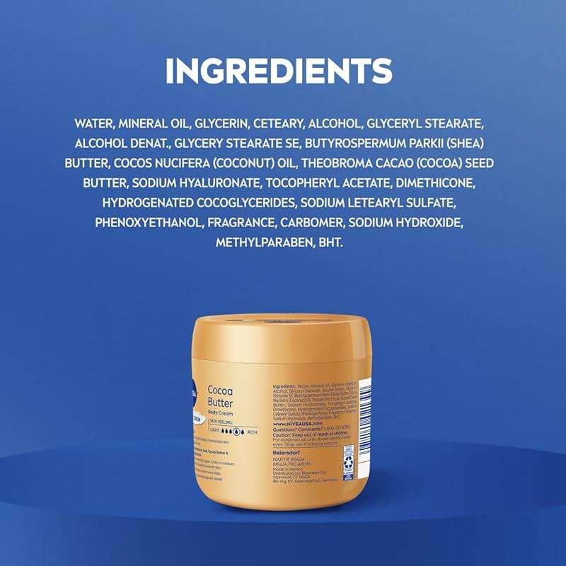NIVEA Cocoa Butter Body Cream with Deep Nourishing Serum, Cocoa Butter Cream for Dry Skin, 16 Ounce Jar - Image 9