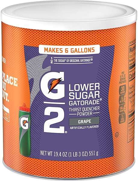 Gatorade Thirst Quencher Powder, G2 Low Calorie, Grape, 19.4 Ounce (Pack of 3) - Image 1