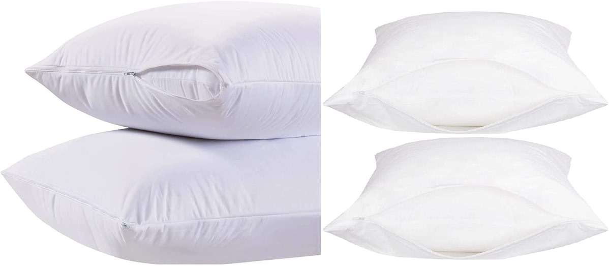 4 Pack Deluxe Zippered Vinyl Pillow Covers - Waterproof Protectors for Longer Lasting Pillows. Standard Size 20"x29". Ideal for Home, Hotel and Hospital use. - Image 8